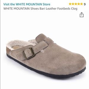 New genuine suede White Mountain lBerry clogs